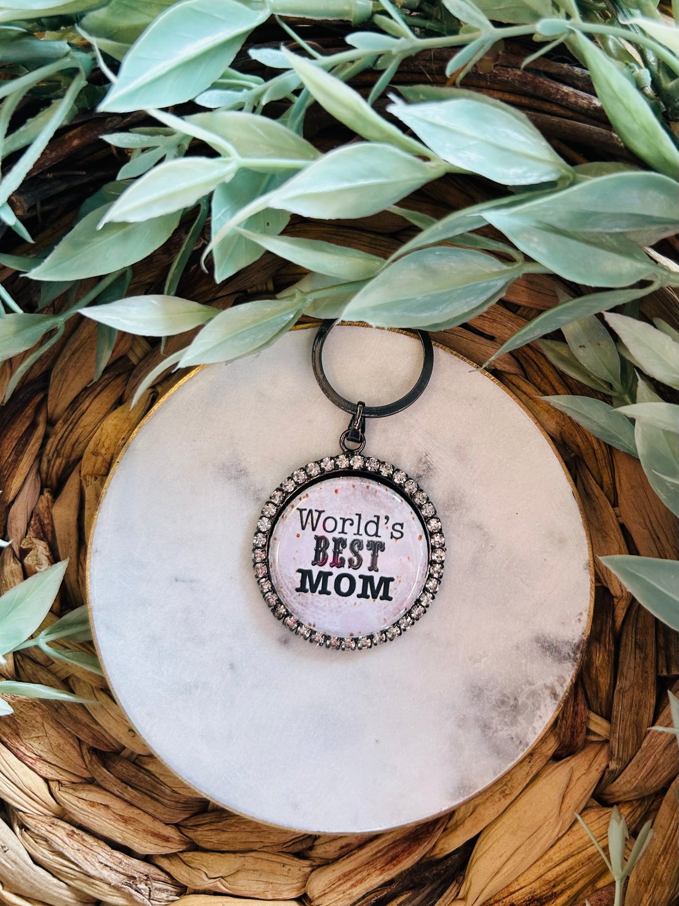 World's Best Mom Keychain-DMC-Shop Anchored Bliss Women's Boutique Clothing Store