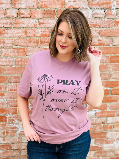 Pray On It Graphic Tee-Harps & Oli-Shop Anchored Bliss Women's Boutique Clothing Store