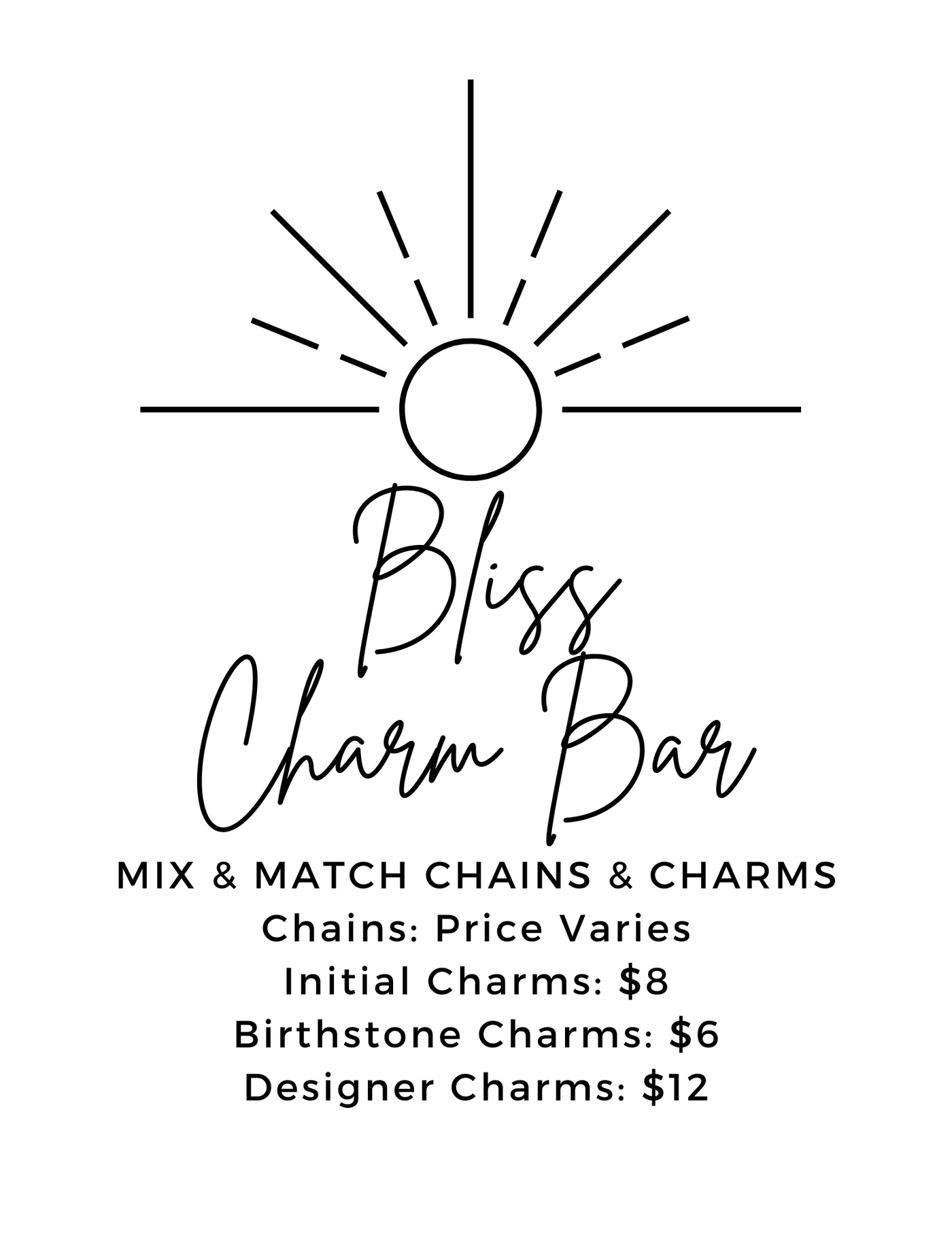 Necklace Charm Bar-Brittany Carl-Shop Anchored Bliss Women's Boutique Clothing Store