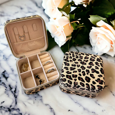 Leopard Luxe Jewelry Case-Brittany Carl-Shop Anchored Bliss Women's Boutique Clothing Store