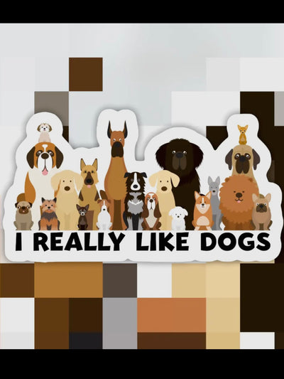I Really Like Dogs Sticker-Stacey Kluttz-Shop Anchored Bliss Women's Boutique Clothing Store