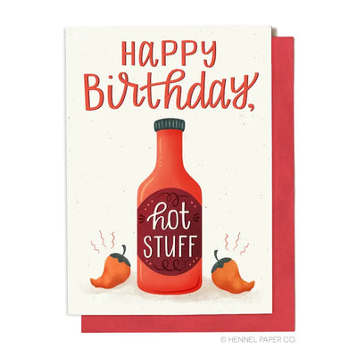 Hot Stuff Birthday Card-Tracy Zelenuk-Shop Anchored Bliss Women's Boutique Clothing Store