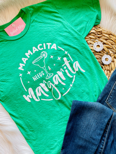Mamacita Needs A Margarita Graphic Tee-Harps & Oli-Shop Anchored Bliss Women's Boutique Clothing Store
