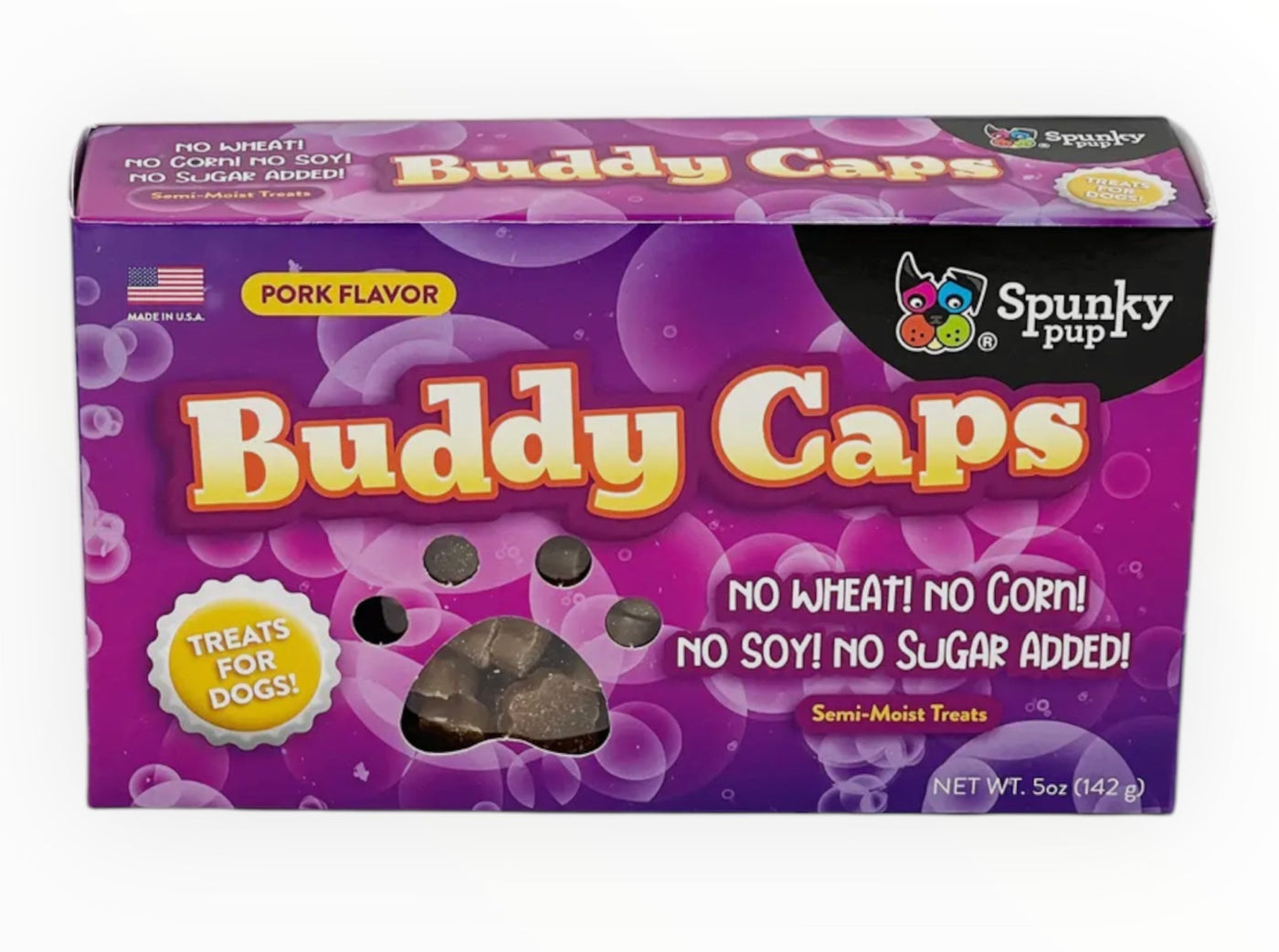 Buddy Caps Semi-Moist Dog Treats • Pork Flavor-Stacey Kluttz-Shop Anchored Bliss Women's Boutique Clothing Store