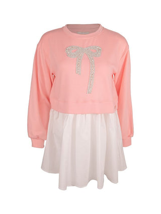 Simply Southern Twyla Rhinestone Coquette Bow Dress-Stacey Kluttz-Shop Anchored Bliss Women's Boutique Clothing Store