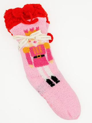 Simply Southern Nutcracker Fuzzy Socks-Simply Southern-Shop Anchored Bliss Women's Boutique Clothing Store