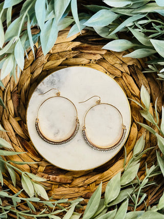 Tonya Circle Earrings-DMC-Shop Anchored Bliss Women's Boutique Clothing Store