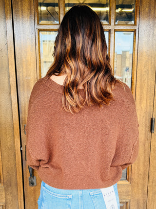 Lost In Your Eyes Cardigan • Brown-Stacey Kluttz-Shop Anchored Bliss Women's Boutique Clothing Store