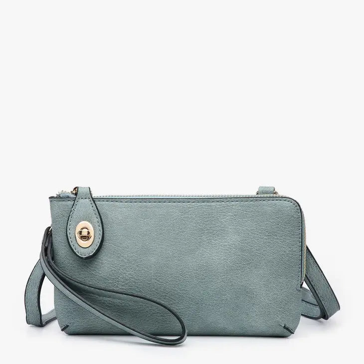 Kendall Crossbody Wristlet • Teal-Jen & Co.-Shop Anchored Bliss Women's Boutique Clothing Store