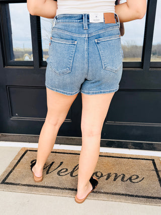 Judy Blue Summer Nights Denim Shorts-Judy Blue-Shop Anchored Bliss Women's Boutique Clothing Store
