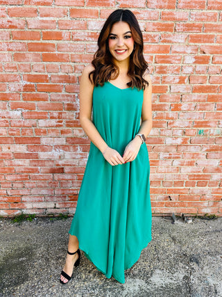 Sweeter With Time Woven Maxi Dress • Kelly Green-Zenana-Shop Anchored Bliss Women's Boutique Clothing Store