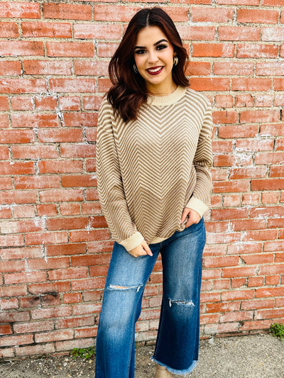 Twisted Over You Sweater • Mocha-Lovely Melody-Shop Anchored Bliss Women's Boutique Clothing Store