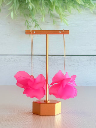 Pink Petal Drop Earrings-Brittany Carl-Shop Anchored Bliss Women's Boutique Clothing Store