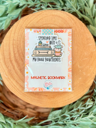Spending Time with My Book Boyfriends Magnetic Bookmark-Brittany Carl-Shop Anchored Bliss Women's Boutique Clothing Store