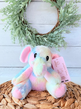 Elephant Tracker Plushie • Small-Brittany Carl-Tie Dye-Shop Anchored Bliss Women's Boutique Clothing Store