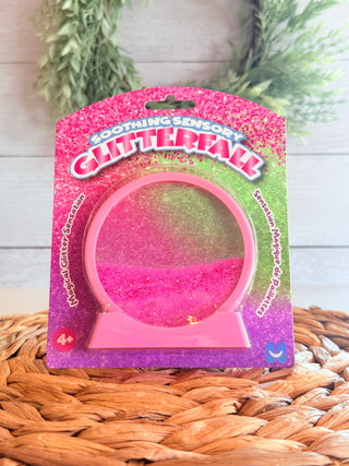 Glitter-Fall Sensory Disc•Pink-Brittany Carl-Shop Anchored Bliss Women's Boutique Clothing Store