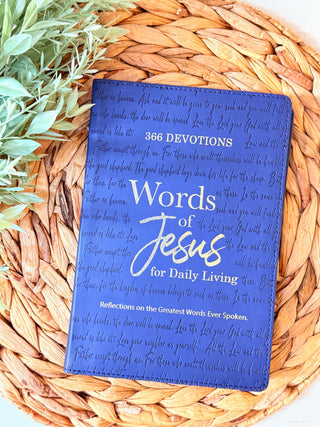 Words of Jesus for Daily Living • 366-Day Christian Devotional-Brittany Carl-Shop Anchored Bliss Women's Boutique Clothing Store