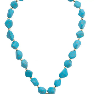 Roswell Cross Coin Necklace • Turquoise-Canvas Style-Shop Anchored Bliss Women's Boutique Clothing Store