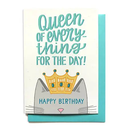 Queen Of Everything Birthday Card-Tracy Zelenuk-Shop Anchored Bliss Women's Boutique Clothing Store
