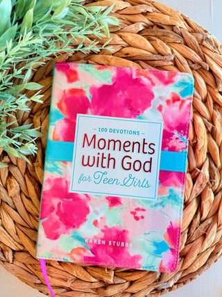 100 Devotions - Moments with God for Teen Girls-Brittany Carl-Shop Anchored Bliss Women's Boutique Clothing Store