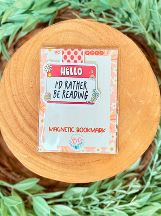 I’d Rather Be Reading Magnetic Bookmark-Brittany Carl-Shop Anchored Bliss Women's Boutique Clothing Store