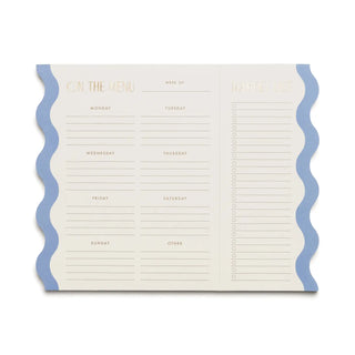 Meal Planner Notepad with Magnets • Cloud + Cream-Designworks Ink-Shop Anchored Bliss Women's Boutique Clothing Store