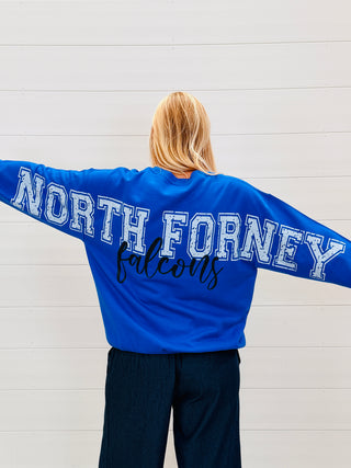 North Forney Falcons Spirit Jersey Sweatshirt-BB Gift Co-Shop Anchored Bliss Women's Boutique Clothing Store
