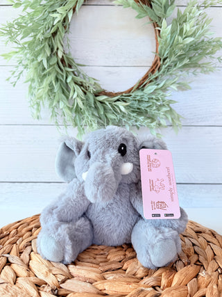 Elephant Tracker Plushie • Small-Brittany Carl-Gray-Shop Anchored Bliss Women's Boutique Clothing Store