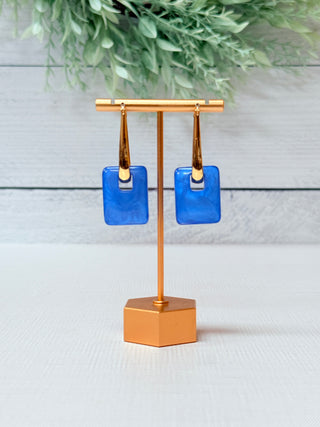 Elena Earrings • Blue-Brittany Carl-Shop Anchored Bliss Women's Boutique Clothing Store