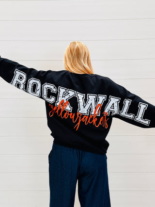 Rockwall Yellowjackets Spirit Jersey Sweatshirt-BB Gift Co-Shop Anchored Bliss Women's Boutique Clothing Store