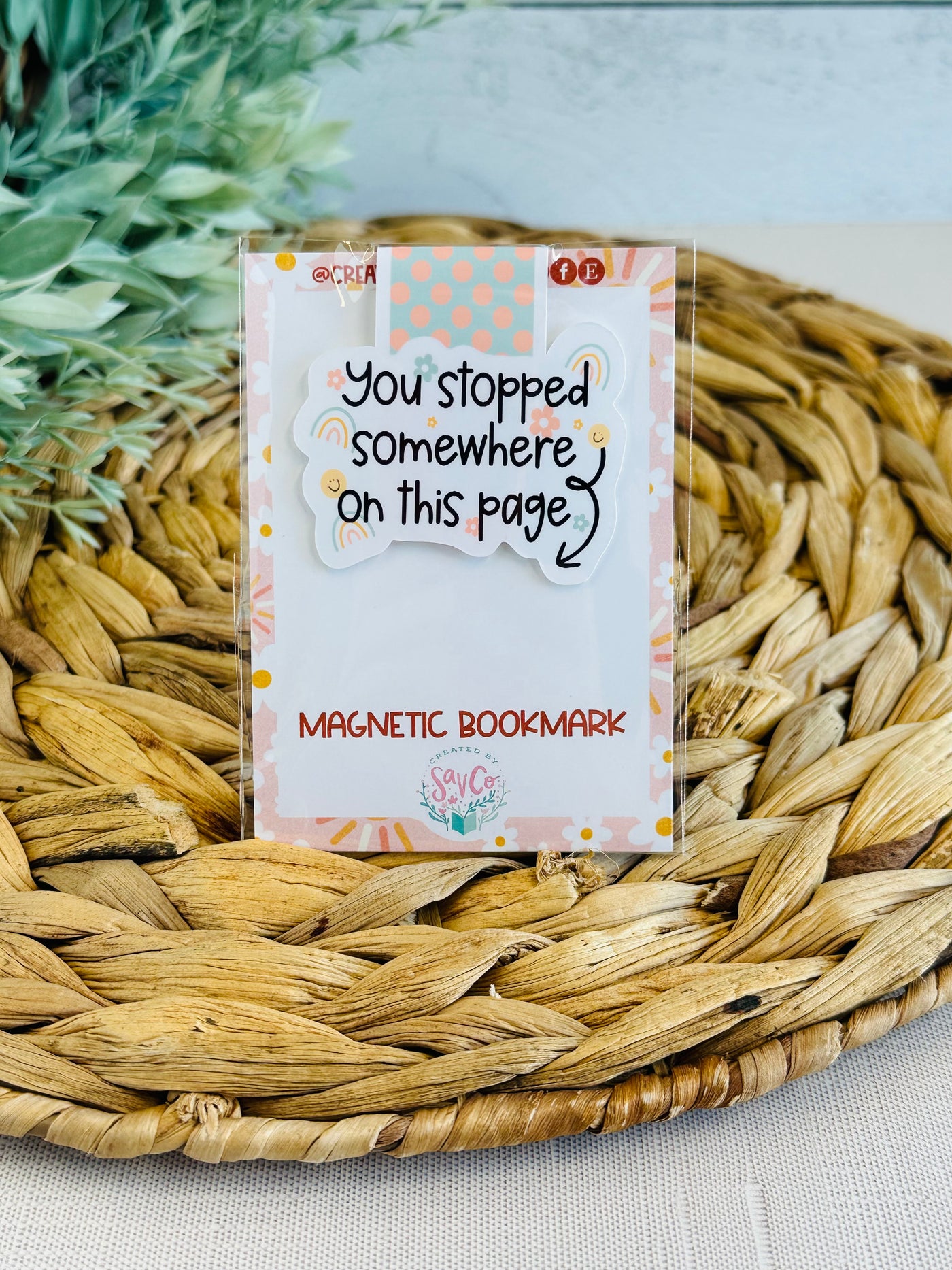 You Stopped Somewhere On This Page Magnetic Bookmark-Brittany Carl-Shop Anchored Bliss Women's Boutique Clothing Store