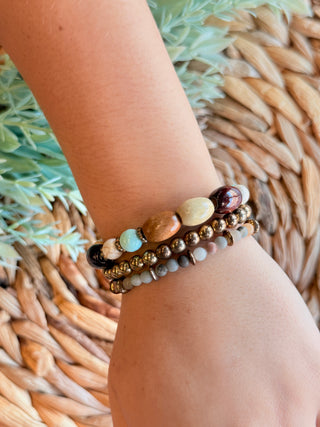 Fallin' for You Beaded Bracelet Stack-Stacey Kluttz-Shop Anchored Bliss Women's Boutique Clothing Store