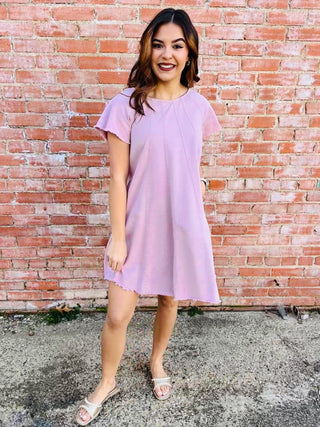 Feeling It All Woven Wash Dress • Pink-Stacey Kluttz-Shop Anchored Bliss Women's Boutique Clothing Store