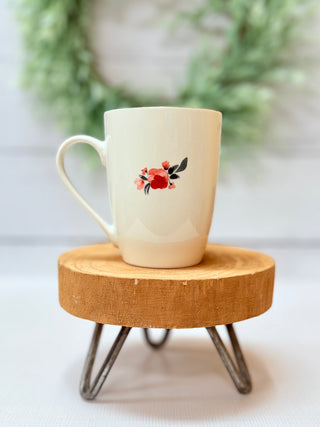 Be Strong & Courageous Floral Coffee Mug-Brittany Carl-Shop Anchored Bliss Women's Boutique Clothing Store