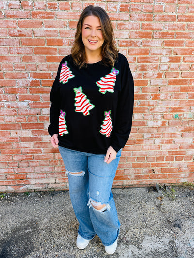 The Sweetest Christmas Tree Patch Top