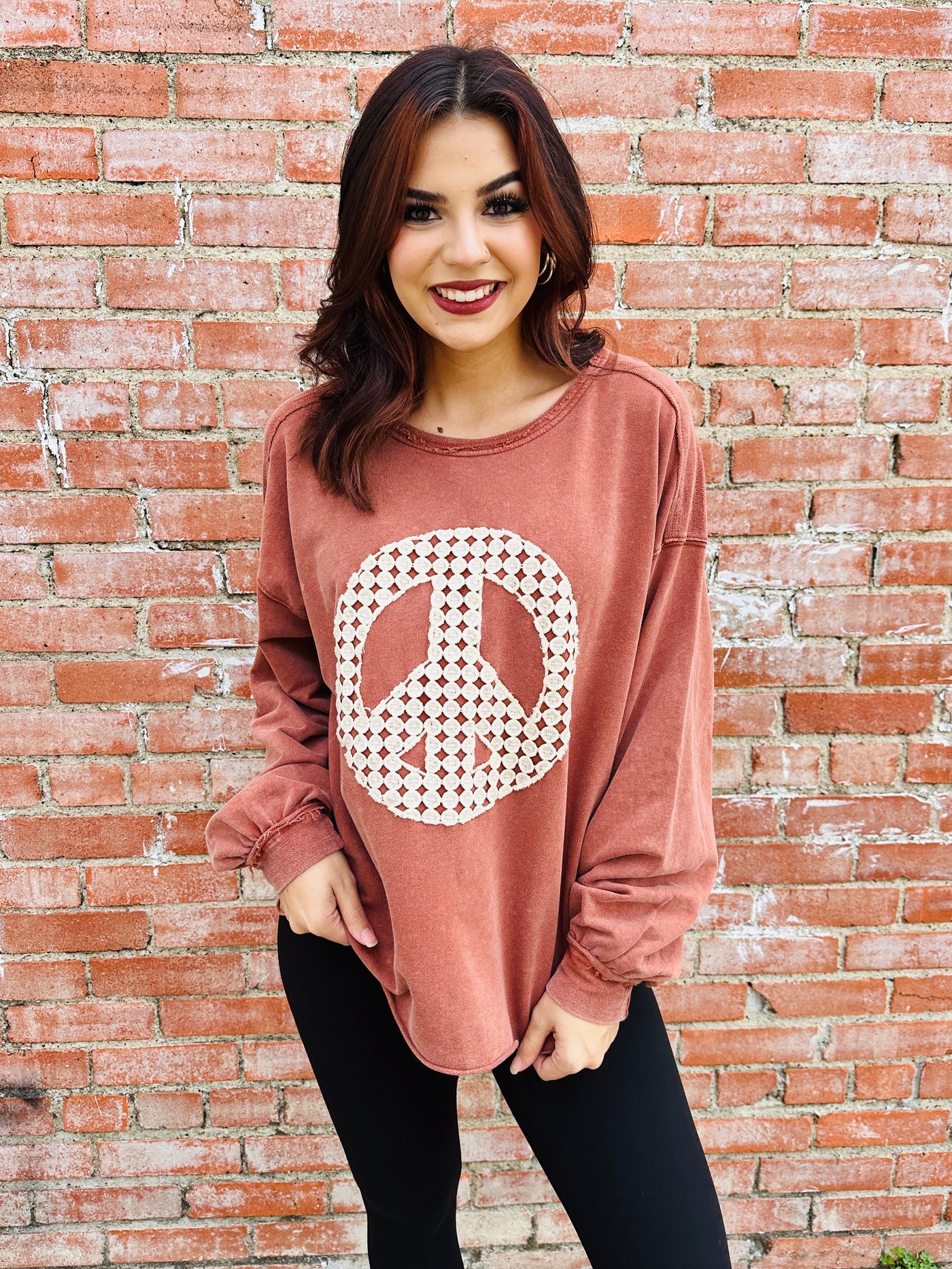 Feeling Groovy Top • Red-Umgee-Shop Anchored Bliss Women's Boutique Clothing Store