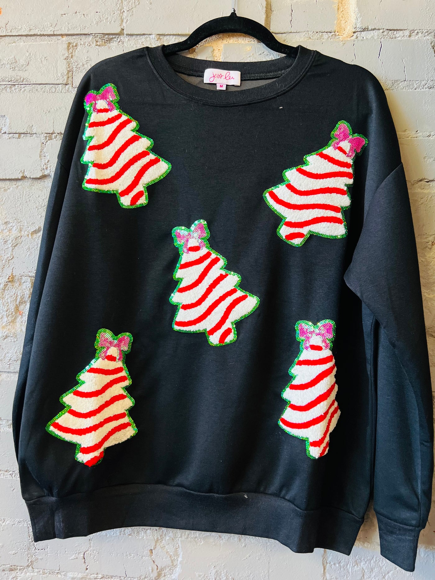 The Sweetest Christmas Tree Patch Top-Jess Lea Wholesale-Shop Anchored Bliss Women's Boutique Clothing Store