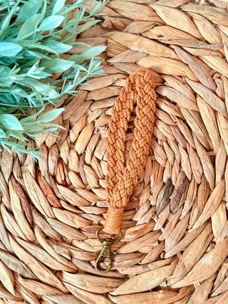 Knotted Charm Keychain – Terracotta-Brittany Carl-Shop Anchored Bliss Women's Boutique Clothing Store