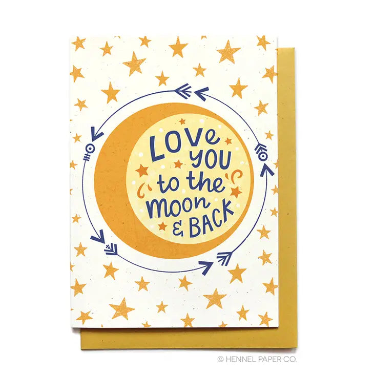 Moon And Back Greeting Card-Tracy Zelenuk-Shop Anchored Bliss Women's Boutique Clothing Store