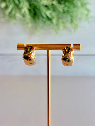 Alexa Hoop Earrings • Gold-DMC-Shop Anchored Bliss Women's Boutique Clothing Store
