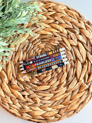 Kids Be Strong & Corageous Pen Set-Brittany Carl-Shop Anchored Bliss Women's Boutique Clothing Store