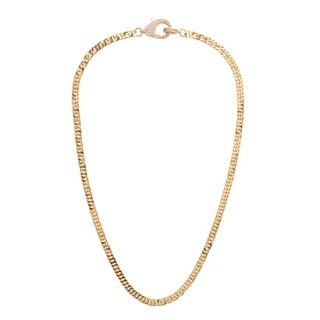Maggie Pave Carabiner Charm Necklace Base • Shiny Gold-Canvas Style-Shop Anchored Bliss Women's Boutique Clothing Store