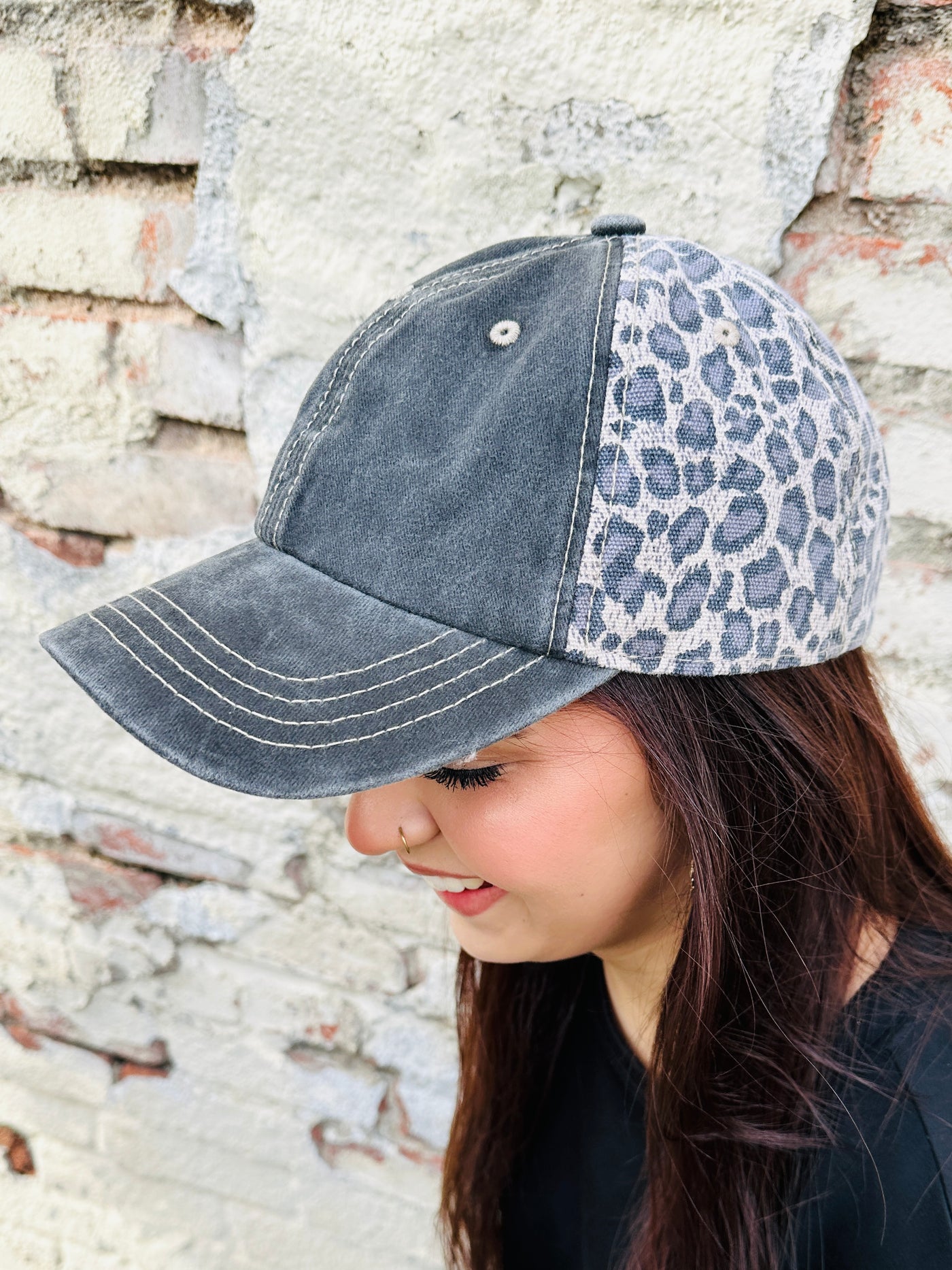 Black Leopard Hat-DMC-Shop Anchored Bliss Women's Boutique Clothing Store