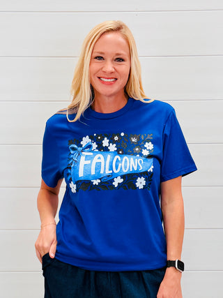 Falcons Watercolor Pennant Graphic Tee-Harps & Oli-Shop Anchored Bliss Women's Boutique Clothing Store