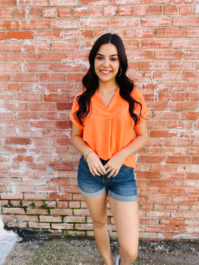 Got To Be You Top • Neon Orange-Emerald Creek-Shop Anchored Bliss Women's Boutique Clothing Store