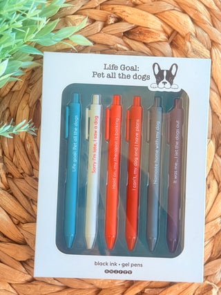 Life Goal: Pet All The Dogs Pen Set-Stacey Kluttz-Shop Anchored Bliss Women's Boutique Clothing Store