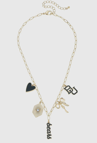 Baylor Bears Collegiate Charm Necklace-Canvas Style-Shop Anchored Bliss Women's Boutique Clothing Store