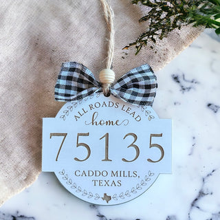 All Roads Lead Home Wooden Ornament • Caddo Mills 75135-Brittany Carl-Shop Anchored Bliss Women's Boutique Clothing Store