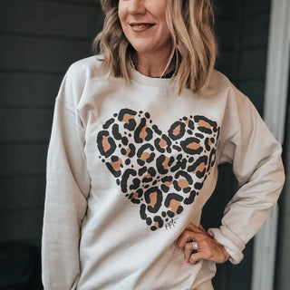 PRE-ORDER Leopard Heart Graphic Sweatshirt-PPTX-Shop Anchored Bliss Women's Boutique Clothing Store