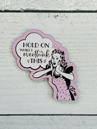 Overthink This Refrigerator Magnet-Brittany Carl-Shop Anchored Bliss Women's Boutique Clothing Store